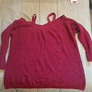 Torrid size 2 cold shoulder knit sweater